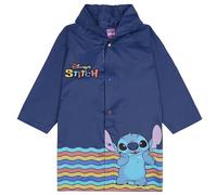 sarcia.eu DISNEY Stitch Impermeable con capucha azul marino para niño, capa para niño (FR/ES, Números, 110, 116, Regular, Azul)