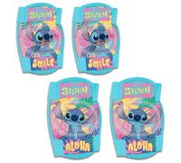 sarcia.eu DISNEY Stitch protectores de rodillas y codos para niños, protectores infantiles (Turquesa)