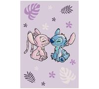 sarcia.eu Disney Stitch Violeta Claro Suave Manta Fleece Polar, Colcha para Cama de niños 100x150 cm, Oeko-Tex (C)