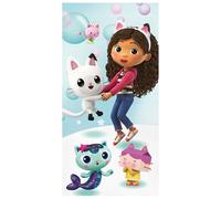 sarcia.eu Gabby’s Dollhouse Colorida, Secado RÁPIDO Toalla de Playa y baño para niños ALGODÓN 70x140 cm Oeko-Tex (B)