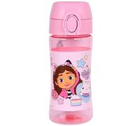 sarcia.eu Gabby's Dollhouse BOTELLA DE AGUA con boquilla, BOTELLA ESCOLAR TRITAN para niñas 450ml (Rosa Gabby)