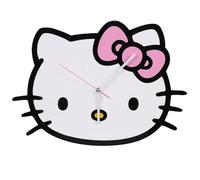 sarcia.eu Hello Kitty Reloj de Pared XL para habitación Infantil, Reloj de Pared analógico Grande 50x35,5 cm (A)
