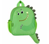 sarcia.eu Mochila de guardería para niño, Dinosaurio, pequeña mochila de excursión con reflectores 29x23x8 cm (Verde Dinosaurio)