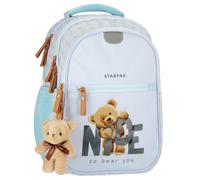sarcia.eu Mochila escolar rígida, mochila para niña, con elementos reflectantes, cuatro compartimentos, 24l (Osito)