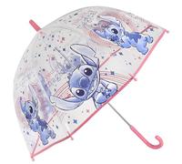 sarcia.eu Paraguas automático plegable transparente, para niños (Stitch)