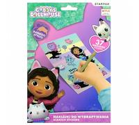 sarcia.eu Set creativo para niños - Imágenes para rascar, pegatinas, kit para colorear y accesorios - Set de viaje para casa, escuela y desplazamientos (B)
