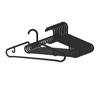 sarcia.eu SPRUTTIG Perchas Negras para Ropa 60 Unidades