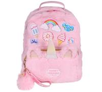 sarcia.eu Sweet Dreams Mochila de felpa rosa para niñas, mochila pequeña para preescolar, mochila de viaje 31x23x10 cm (rosa)
