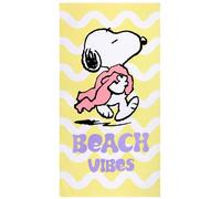 sarcia.eu Toalla de Playa y baño de Secado rápido, (Stitch, Snoopy, Bluey, Hello Kitty, Marvel) 100% algodón 70x140 cm Oeko-Tex (Peanuts Snoopy)