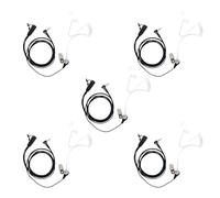 Sarcia Walkie Talkie - Auriculares de tubo acústico de 2,5 mm, 1 pin, con micrófono PTT para Motorola Talkabout MH230R MR350R T200 T200TP T260 T260TP T600 MT350R Radio bidireccional, paquete de 5