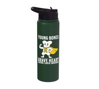 Sarcoma Cancer Awareness Products Kids Bones Sarcoma Warrior Stainless Steel Insulated Water Bottle