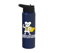 Sarcoma Cancer Awareness Products Kids Bones Sarcoma Warrior Stainless Steel Insulated Water Bottle