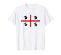 Sardegna Bandera de Cerdeña Italia Camiseta