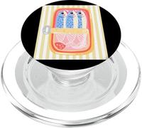 Sardina Pescado Enlatado Retro Pop Art Mediterráneo Verano PopSockets PopGrip para MagSafe