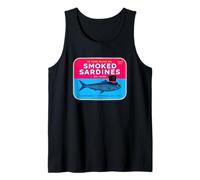 Sardinas ahumadas con sal añadida Aceite de oliva Camiseta sin Mangas