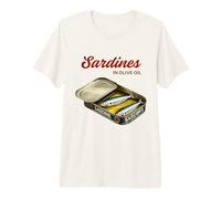 Sardinas costeras Nieta en Aceite de Oliva Retro Pescador Camiseta Premium