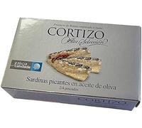 Sardinas de Rianxo picantes en aceite de oliva Alta Selección Cortizo RR-120