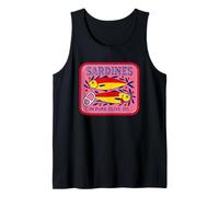 Sardinas En Aceite De Oliva Puro Pescado Can Art Camiseta sin Mangas