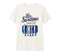 Sardinas en conserva en Aceite de Oliva Les Sardines à l'huile d'olive Camiseta Premium