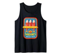 Sardinas Pour Les Toasts Mariscos Nostalgia Camiseta sin Mangas