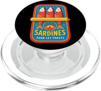 Sardinas Pour Les Toasts Mariscos Nostalgia PopSockets PopGrip para MagSafe