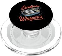 Sardinas Whisperer Retro Pescado Estañado Foodie PopSockets PopGrip para MagSafe