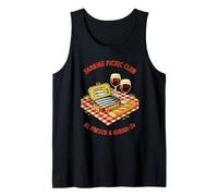 Sardine Picnic Club Al Fresco Omega-3s Gráfico Camiseta sin Mangas