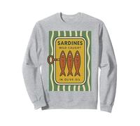 Sardine Retro Cute Vintage Fish Tin - Classic Mediterráneo Sudadera