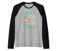 Sardine Summer Tin Fish Coastal Grandma - Camiseta Retro de Playa Camiseta Manga Raglan