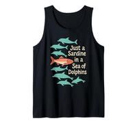 Sardine Summer Tin Fish Coastal Grandma - Camiseta Retro de Playa Camiseta sin Mangas