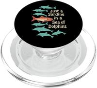 Sardine Summer Tin Fish Coastal Grandma - Camiseta Retro de Playa PopSockets PopGrip para MagSafe