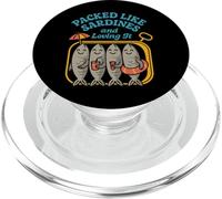 Sardine Summer Tin Fish Coastal Grandma - Camiseta Retro de Playa PopSockets PopGrip para MagSafe