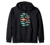 Sardine Summer Tin Fish Coastal Grandma - Camiseta Retro de Playa Sudadera con Capucha