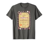 Sardine Tinned Fish Retro Vintage Coastal Girl Ocean Summer Camiseta