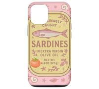 Sardine Tinned Fish Retro Vintage Coastal Girl Ocean Summer Carcasa para iPhone 12/12 Pro