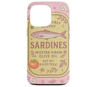 Sardine Tinned Fish Retro Vintage Coastal Girl Ocean Summer Carcasa para iPhone 13 Pro