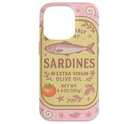 Sardine Tinned Fish Retro Vintage Coastal Girl Ocean Summer Carcasa para iPhone 14 Pro