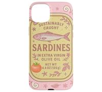Sardine Tinned Fish Retro Vintage Coastal Girl Ocean Summer Carcasa para iPhone 15 Plus