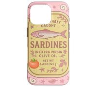 Sardine Tinned Fish Retro Vintage Coastal Girl Ocean Summer Carcasa para iPhone 16 Pro