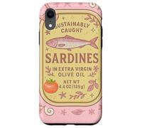 Sardine Tinned Fish Retro Vintage Coastal Girl Ocean Summer Carcasa para iPhone XR