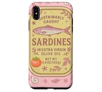 Sardine Tinned Fish Retro Vintage Coastal Girl Ocean Summer Carcasa para iPhone XS MAX