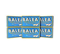 Sardinillas en aceite de oliva con pimiento del padrón de Balea. 16/20 piezas. Pack de 6 unidades
