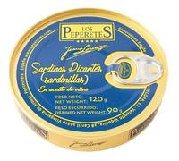 Sardinillas Picantes Los Peperetes - Conserva Gourmet de Galicia | Sabor Tradicional con Toque Moderno | Elaboración Artesanal | Producto Exclusivo