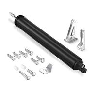 SARDVISA Cierrapuertas de tormenta, cierre de puerta neumático, velocidad de cierre ajustable, cierre de seguridad con función de apertura de sujeción, kit de soporte universal para ventana y puerta