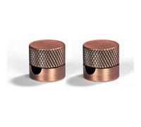 Sarè - 2 piezas de fijación a la pared, pasacables de metal para cable textil - cobre satinado