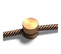 Sarè - Fijación a la Pared, pasacables de Metal para Cable Textil - Bronce Satinado