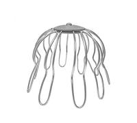 Sarei Recogedor de hojas galvanizado DN 80, colector de hojas para mantener el bajante despejado, el colector de hojas protege contra obstrucciones