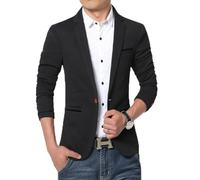 SARGE Blazer de Negocios para Hombre Primavera otoño Casual algodón Slim Fit Chaqueta de Traje de Lujo para Hombre Blazer de un Solo botón Masculino de Talla Grande M-5XL