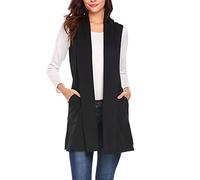 SARGE Chaleco Largo para Mujer Primavera Verano cárdigan sin Mangas Chalecos sólido Casual señoras Traje Elegante Suelto Moda Dropshipping