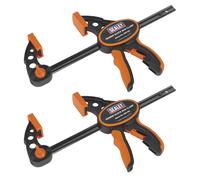 Sargento Rápido Sealey 150Mm - Juego De 2Pcs QBC1502
